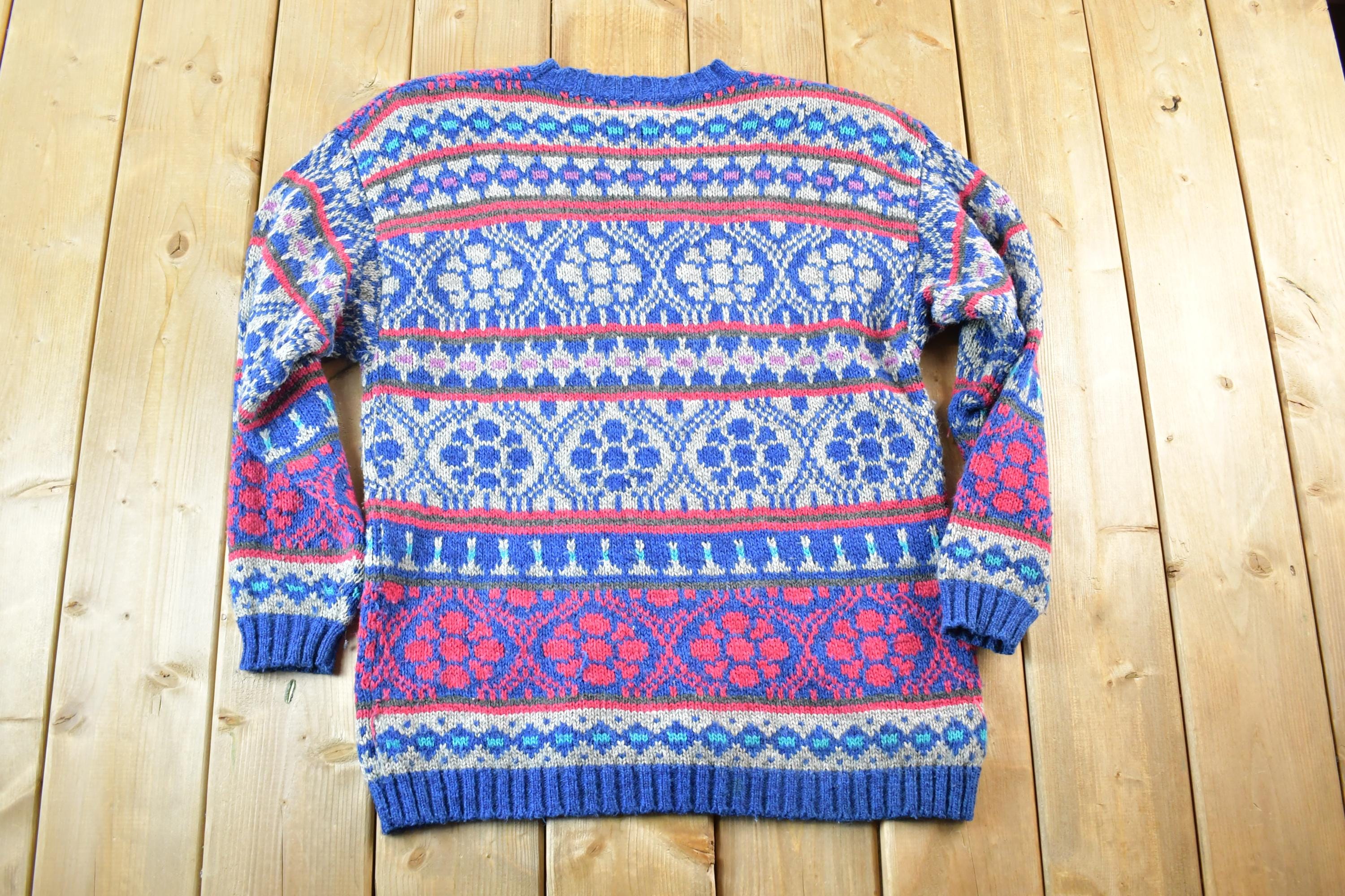 Vintage 1990s Mass Transit Wool Knit Sweater Mens L