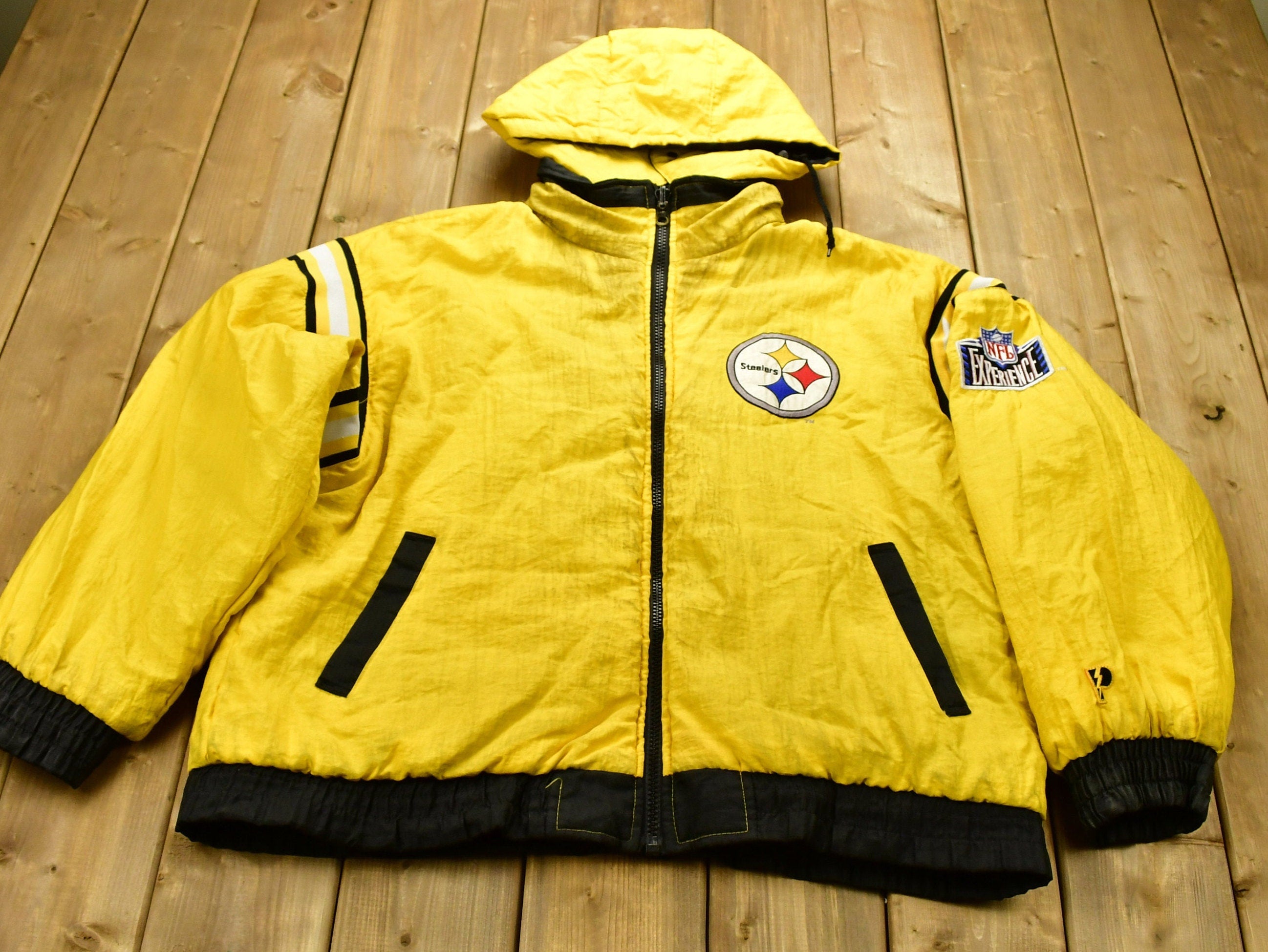 Vintage 1990s Pittsburgh Steelers NFL Pro Player Reversible Jacket