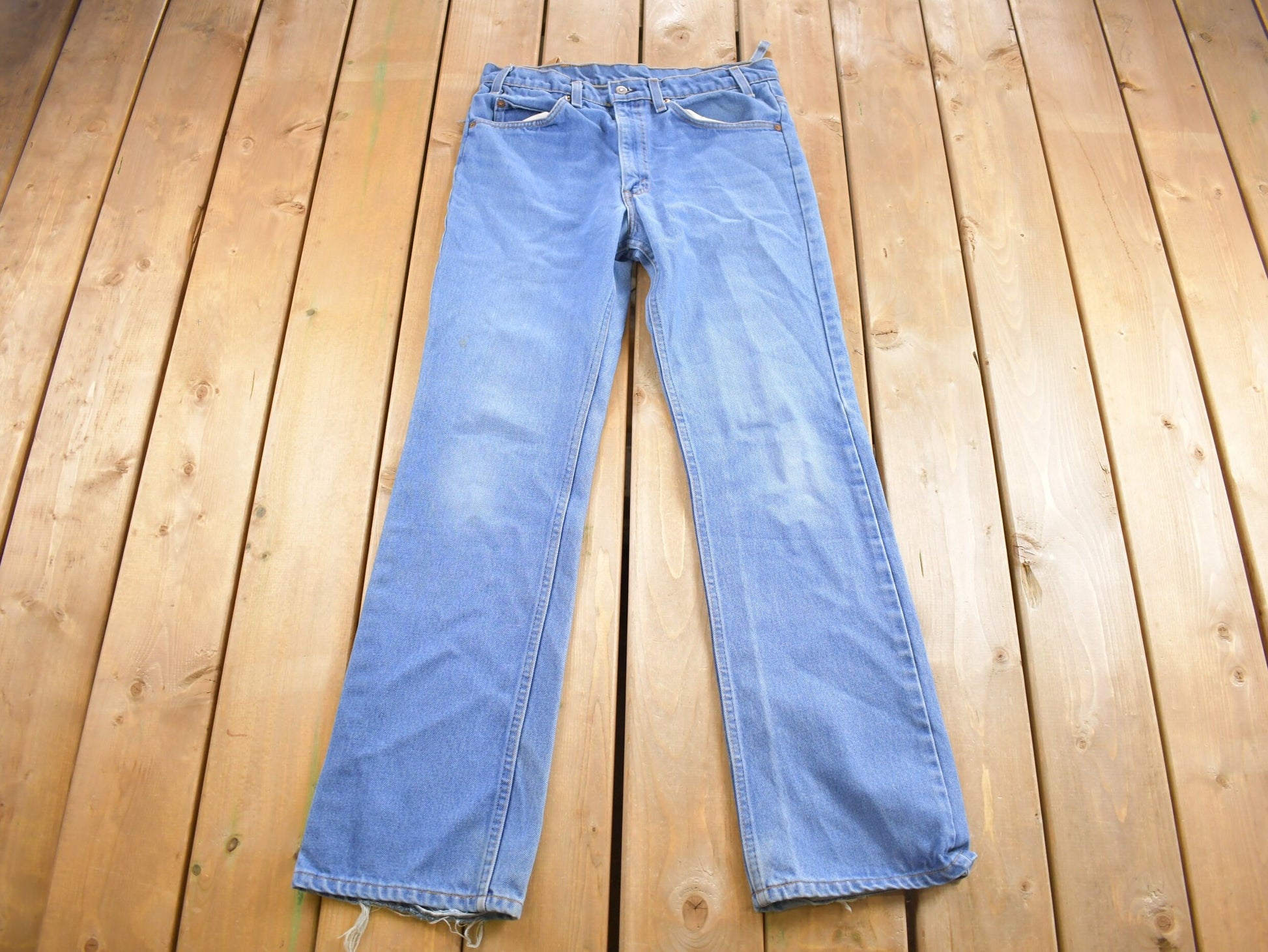 Vintage 1970s Levi's Orange Tab Jeans Size 33 x 32
