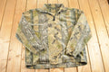 Vintage 1990s Longleaf Realtree Camo Fleece Full Zip Sweater Men's XL / Geometric Abstract Pattern / 90s Pullover Sweatshirt / Hiking
