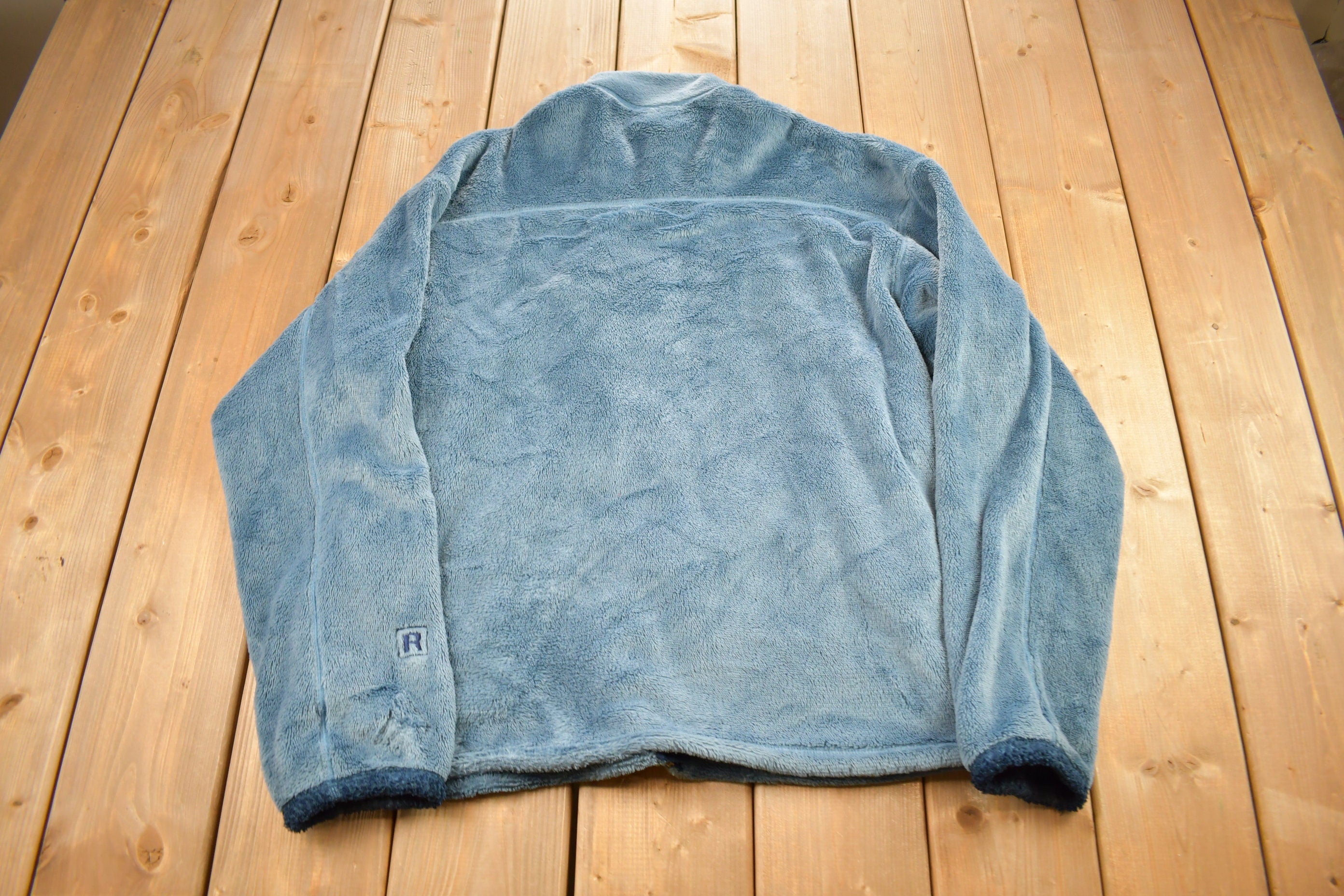 Vintage Patagonia Blue Fleece Zip Up Sweater