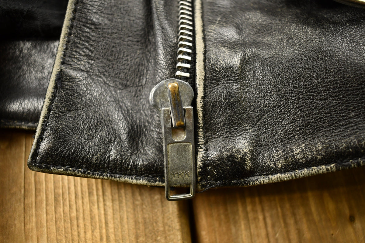 Vintage 1998s Fringed Leather Motorcycle Jacket