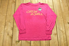 Vintage 90's Salem Cigarette Promo "Catch A Chill" T-Shirt