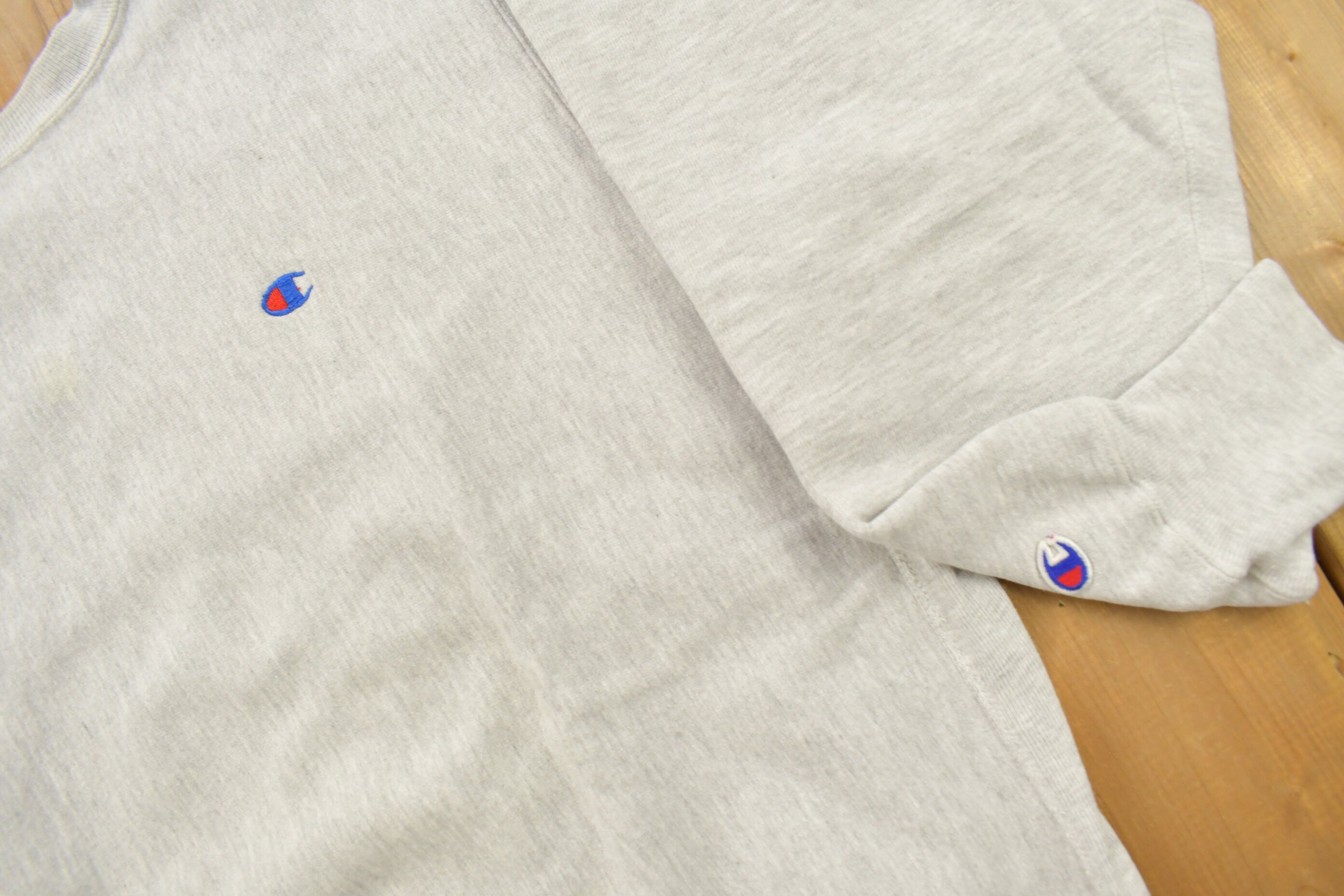 Vintage 1990s Blank Grey Champion Reverse Weave Crewneck