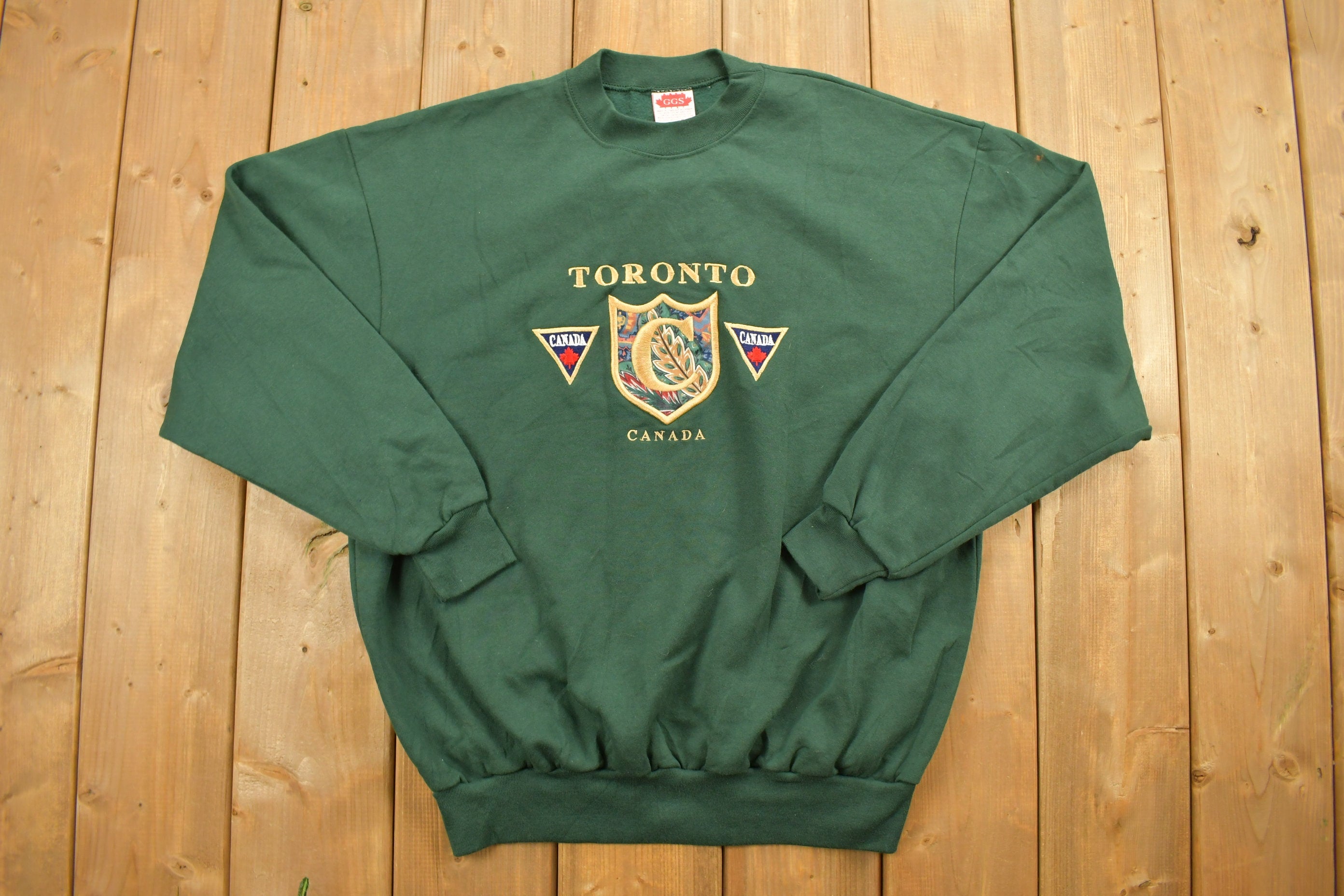 Vintage 1990s Toronto Tourism Crewneck Sweatshirt  90s Crewneck  Souvenir Sweater  Streetwear  Travel And Vacation  Made In Canada