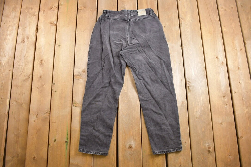 Vintage 1990s LEE Black Tapered Mom Jeans