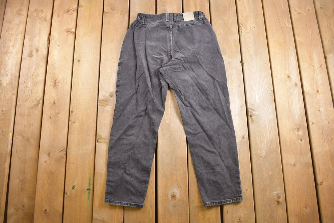 Vintage 1990s LEE Black Tapered Mom Jeans