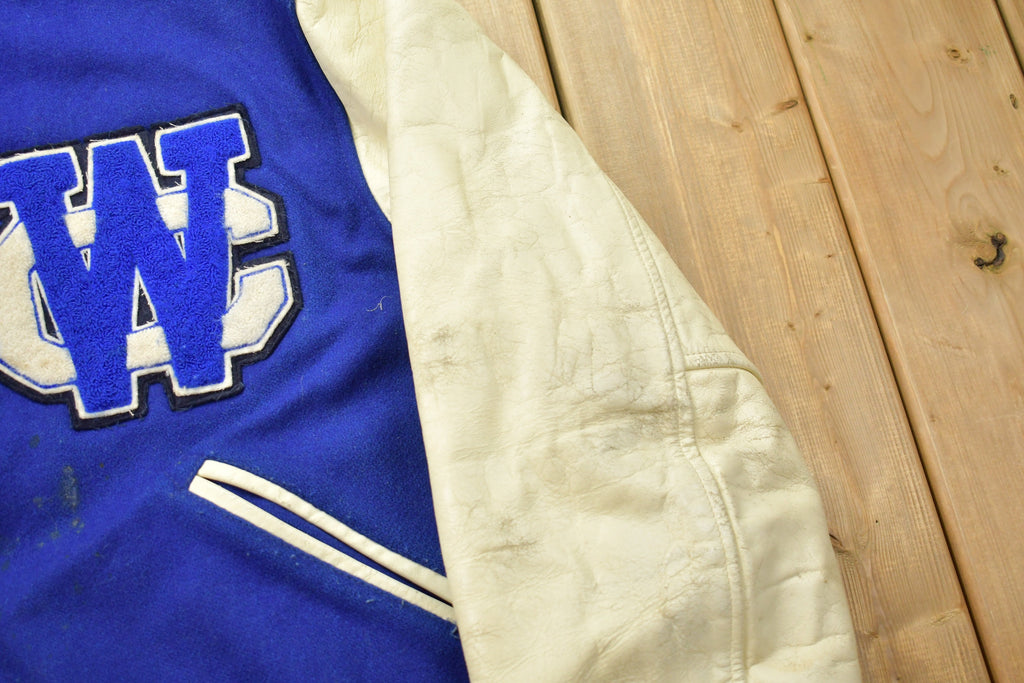 Vintage 1980s Trophy Jackets Leather Varsity Jacket