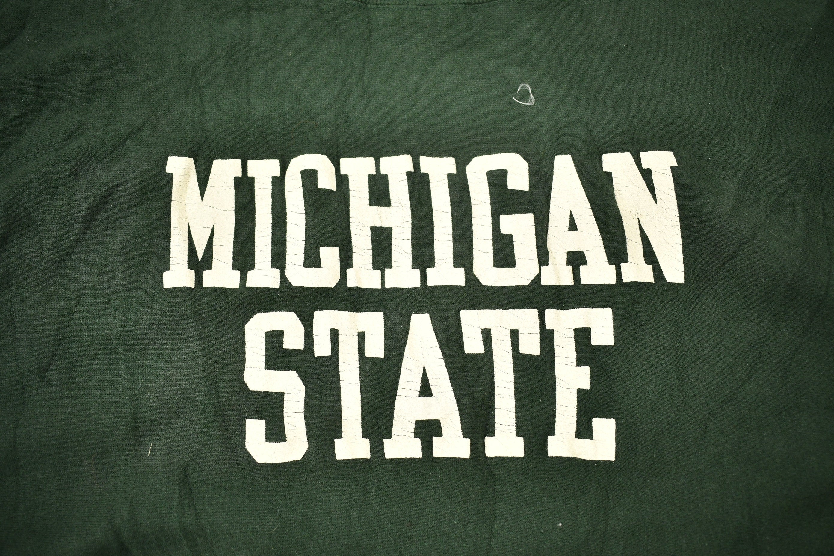 Vintage 1980s Michigan State University Champion Reverse Weave Warmup Crewneck  Made In USA  NCAA Sweatshirt  Sportswear  Americana