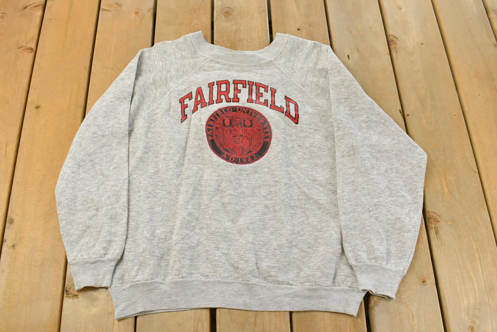 Vintage 1980s Fairfield University Crewneck Sweatshirt Men's Medium /