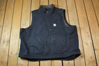 Vintage Y2K Distressed Carhartt Loose Fit Lined Jacket Work Vest