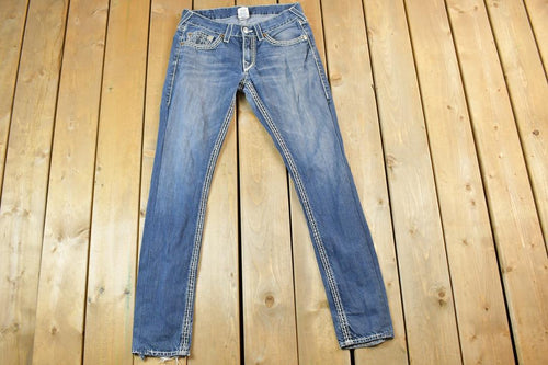 Vintage Y2K True Religion Skinny Jeans Size 31x28 Made In USA / Vintage Denim / Vintage Levis / Retro Jeans