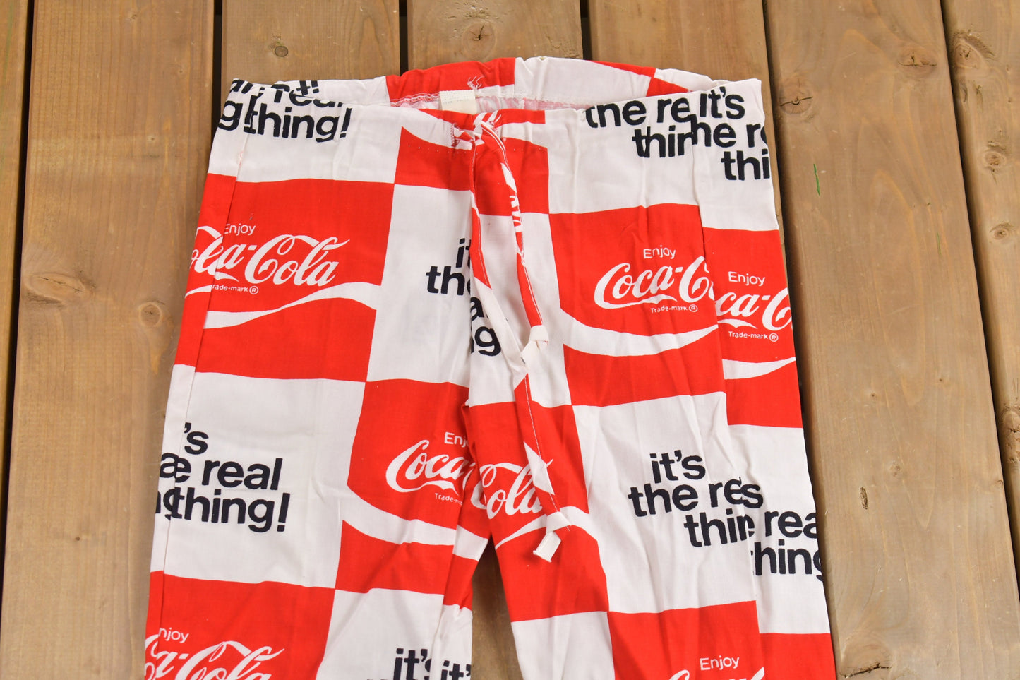 Deadstock Vintage 1970s Coca Cola Flared Trousers Size 32 x 31.5 / 70s Pants / True Vintage Coke / Vintage Flares / 60s /The Real Thing /