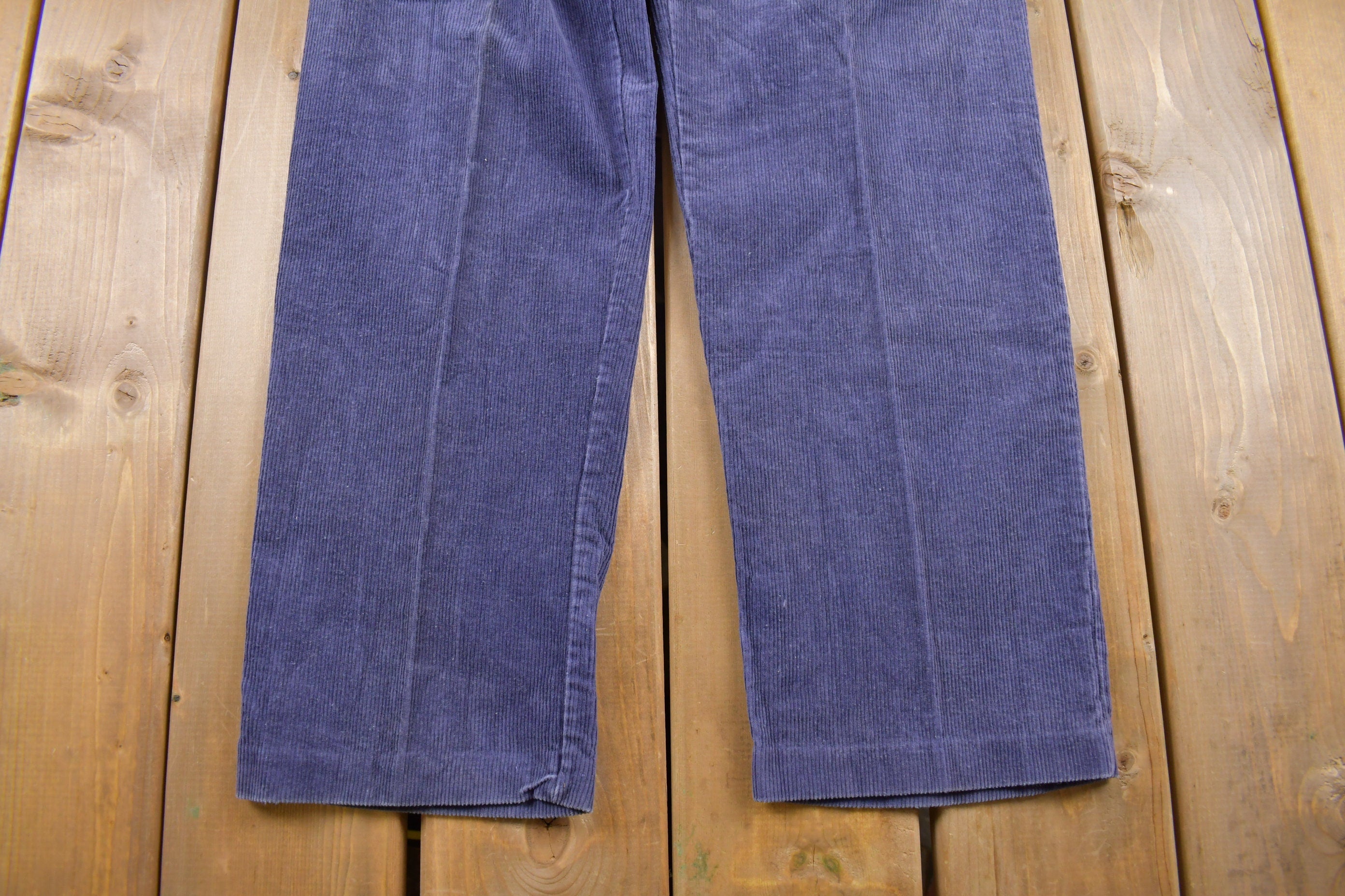 Vintage 1980's Pleated Corduroy Pants 24 x 31