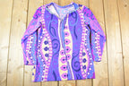 Vintage 1960s Swinging London mock turtleneck Abstract Pattern Tunic Dress Women's S