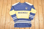 Vintage 1990s Mickey Champion Classic Sports Embroidered Disney Crewneck Sweater Men's L