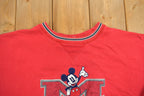 Vintage 1990s Mickey Mouse Disney Embroidered Crewneck
