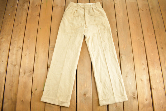 Vintage 1970's Pleated Pants 28 x 30 / American Vintage / Formal Pants / Streetwear Fashion / Vintage Pants / Formalwear