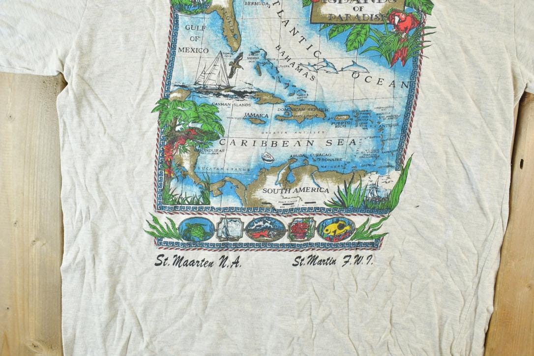 Vintage 1990s St Maarten Single Stitch T-Shirt