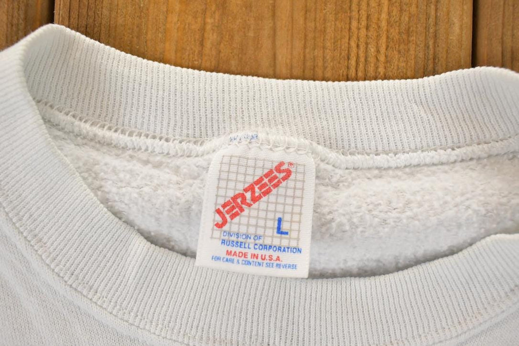 Vintage 1990s 3 Santas Christmas Crewneck Sweatshirt Men's L