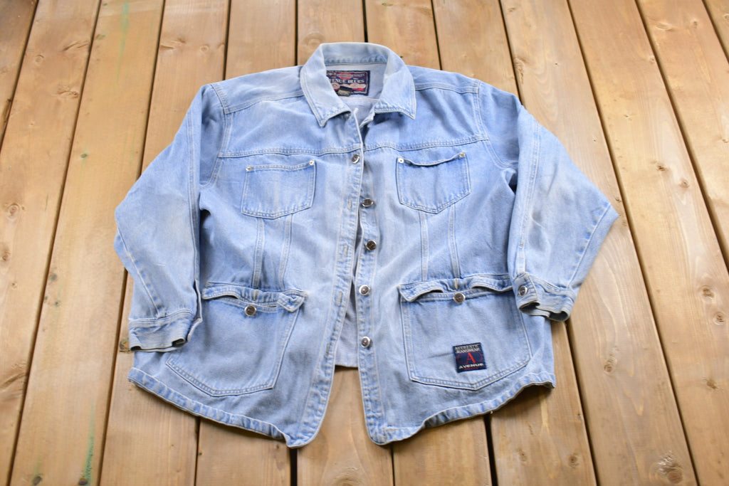Vintage 1990s Avenue Blues Denim Jean Jacket