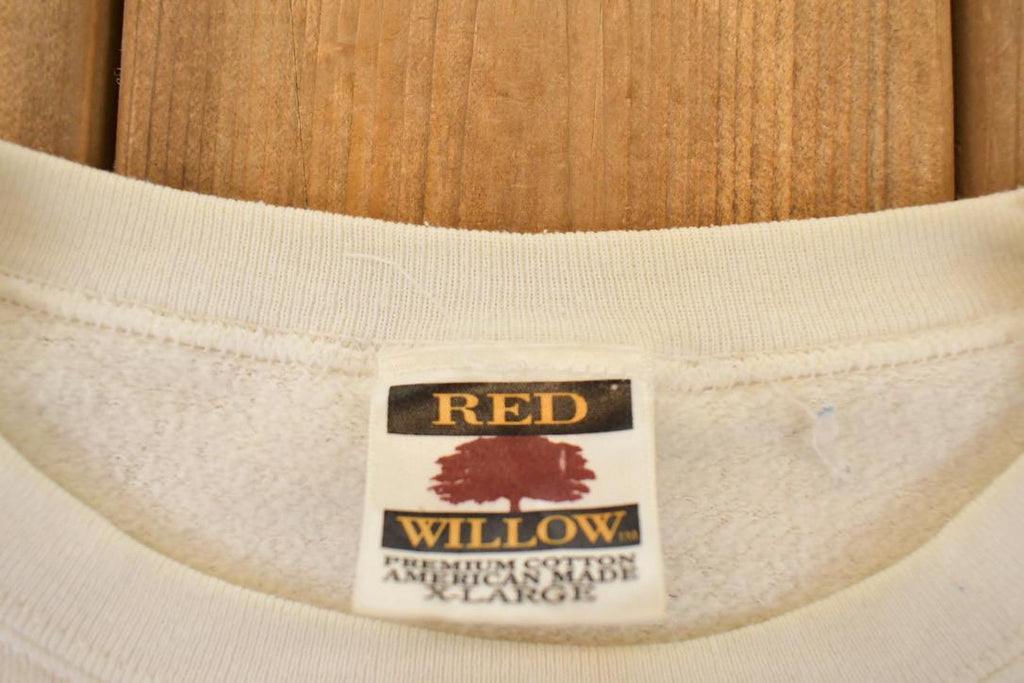 Vintage 1994 Red Willow Country Scene Graphic Print Crewneck Sweatshirt Men's L