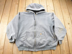 Vintage 1990s Sun Faded Carhartt Zip Up Hoodie