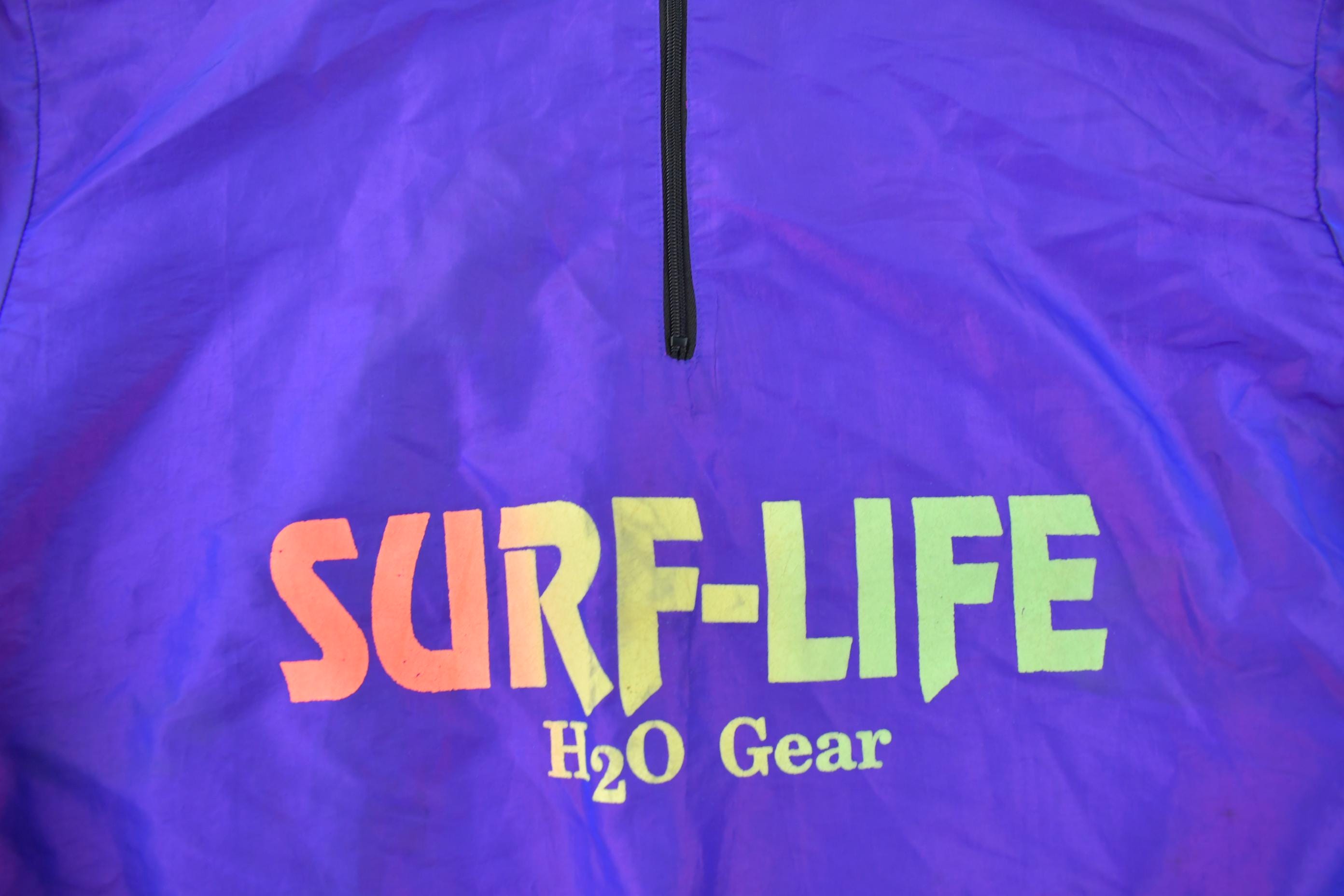 Vintage 1990s Surf Life H20 Gear Windbreaker Jacket