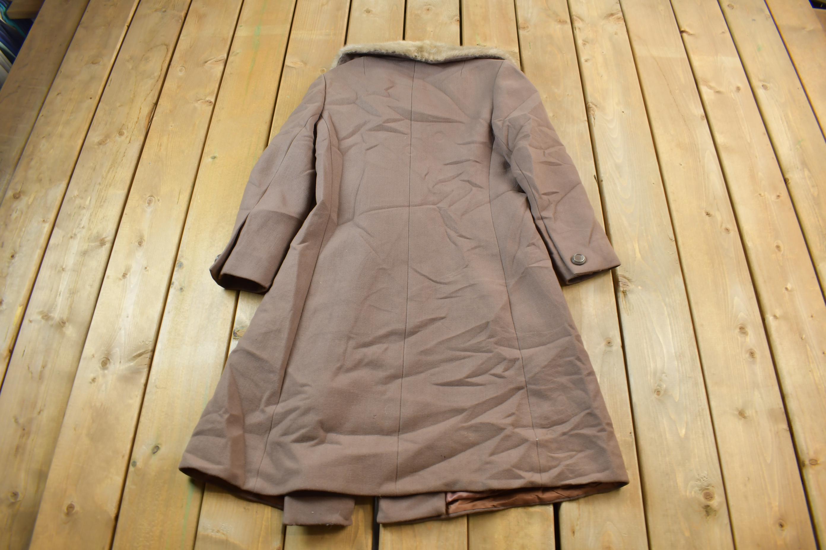 Vintage 1980s Simpsons Salon Vendome Full Length Wool Jacket