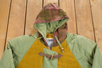Vintage 1990s Utex Hooded Field Jacket Plaid Wool