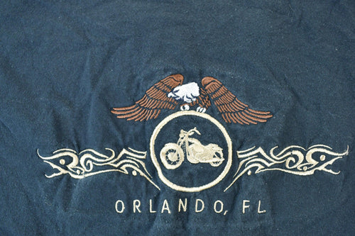 Vintage 1990s Orlando Florida Motorcycles T-Shirt / 90s Vintage Souvenir Tee / Rare Vacation Tee / Single Stitch Made In USA