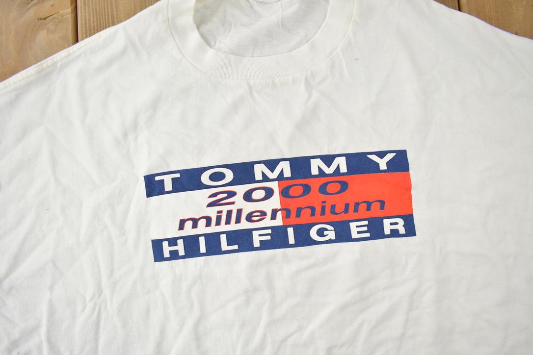 Vintage 2000 Tommy Hilfiger Millennium Graphic T-Shirt Size 3XL