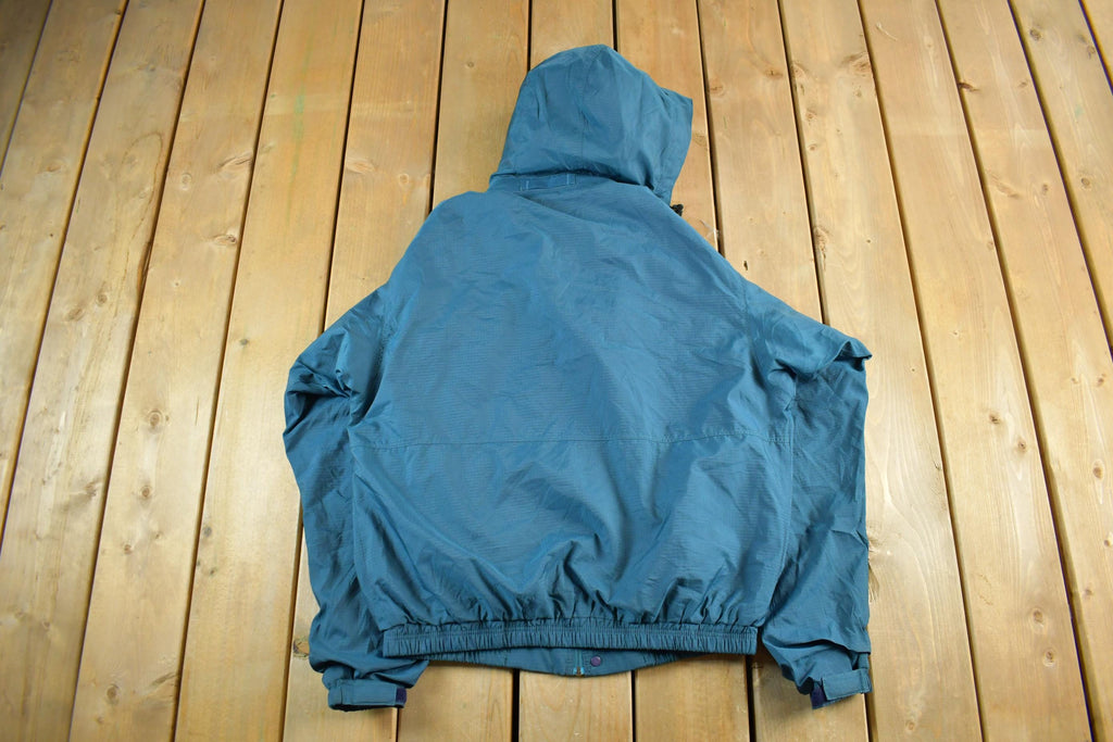 Vintage 90s Patagonia Hooded Jacket: Lightweight Full Zip, Men's Medium