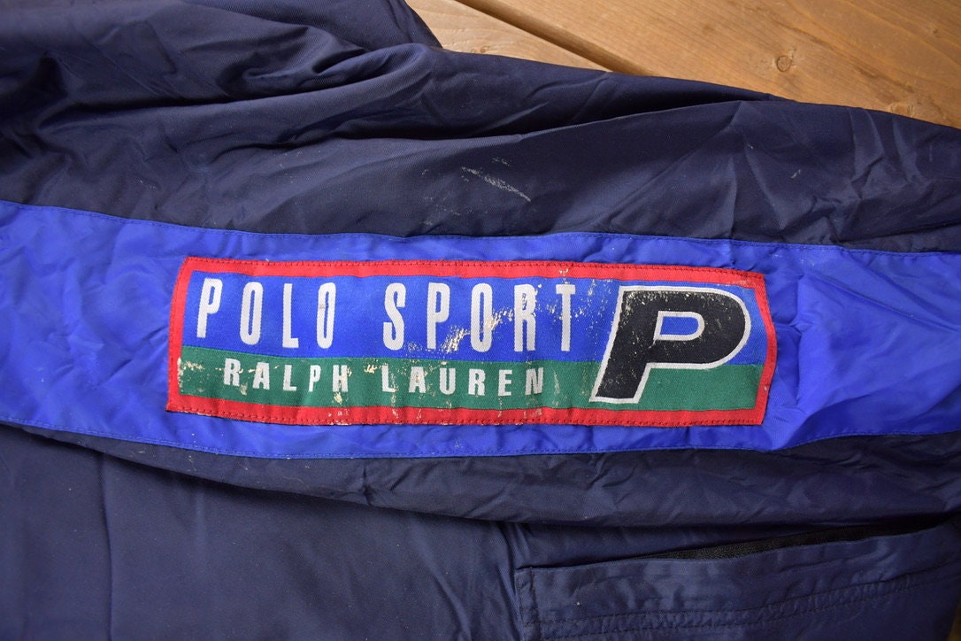 Vintage 1990s Polo Sport Ralph Lauren Blue Windbreaker