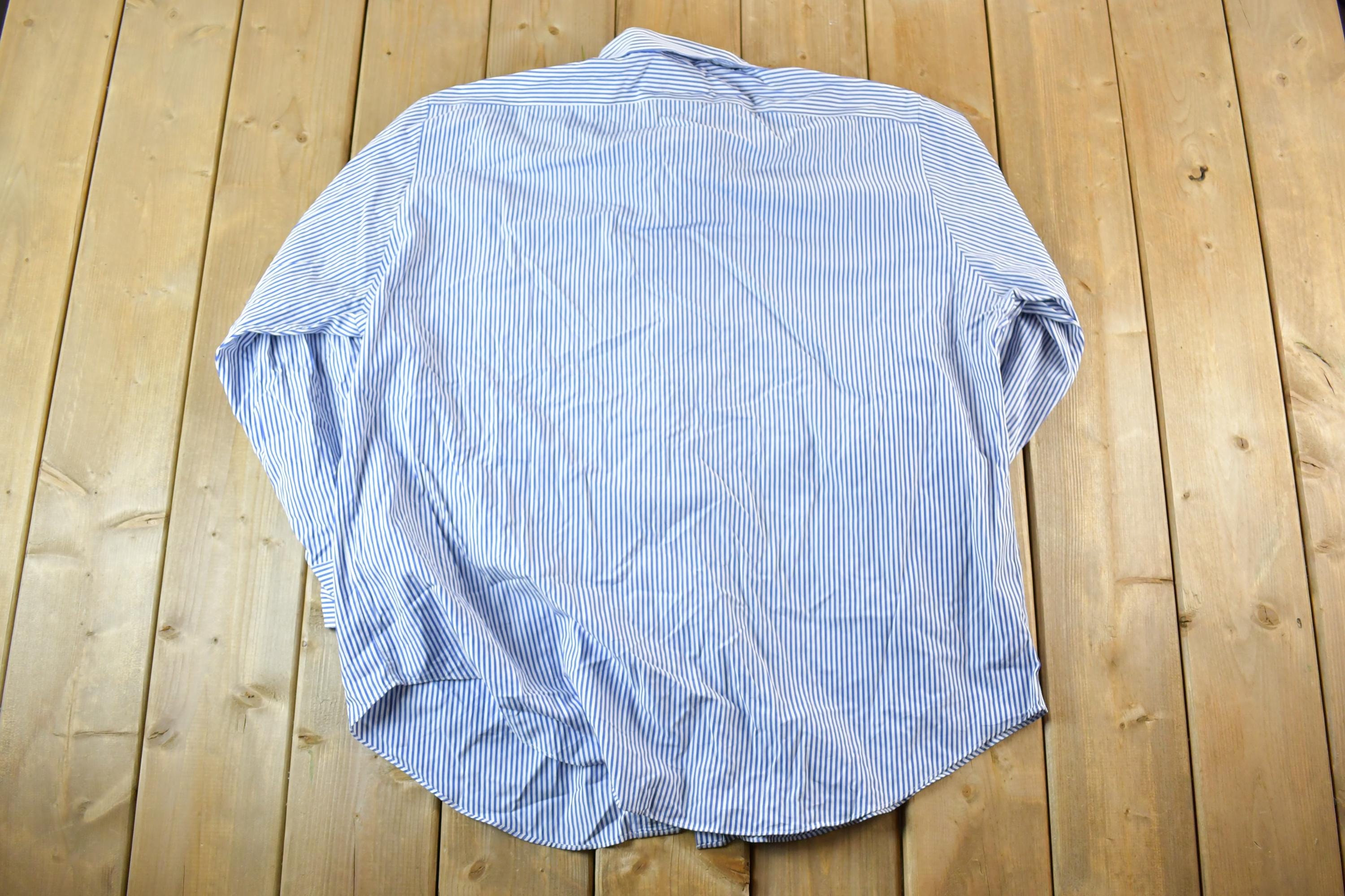 Vintage 1990s Lauren Ralph Lauren Striped Button Up Shirt Womens XXXL