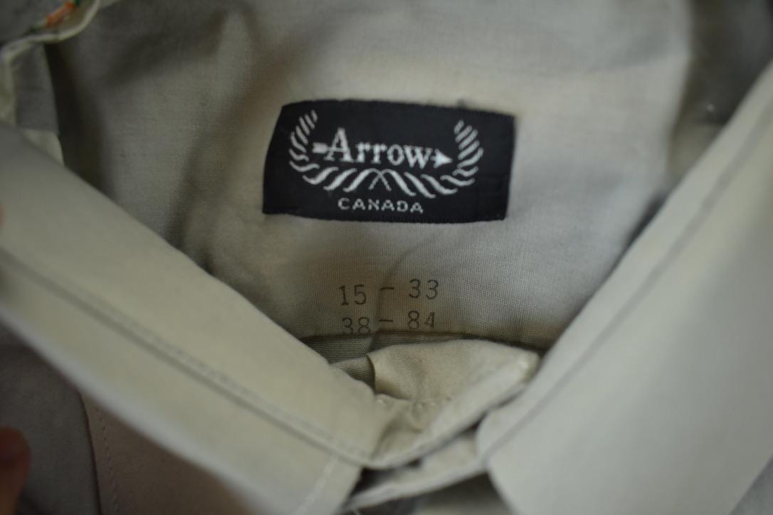 Vintage 1990s Arrow Grey Button Up Shirt