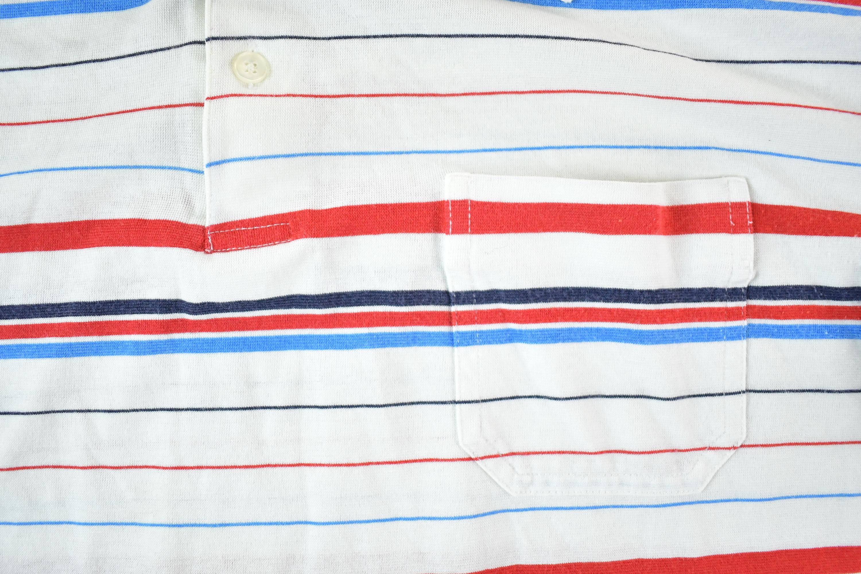 Vintage 1980s Arrow Tournament Quarter Button Up Shirt Men's L