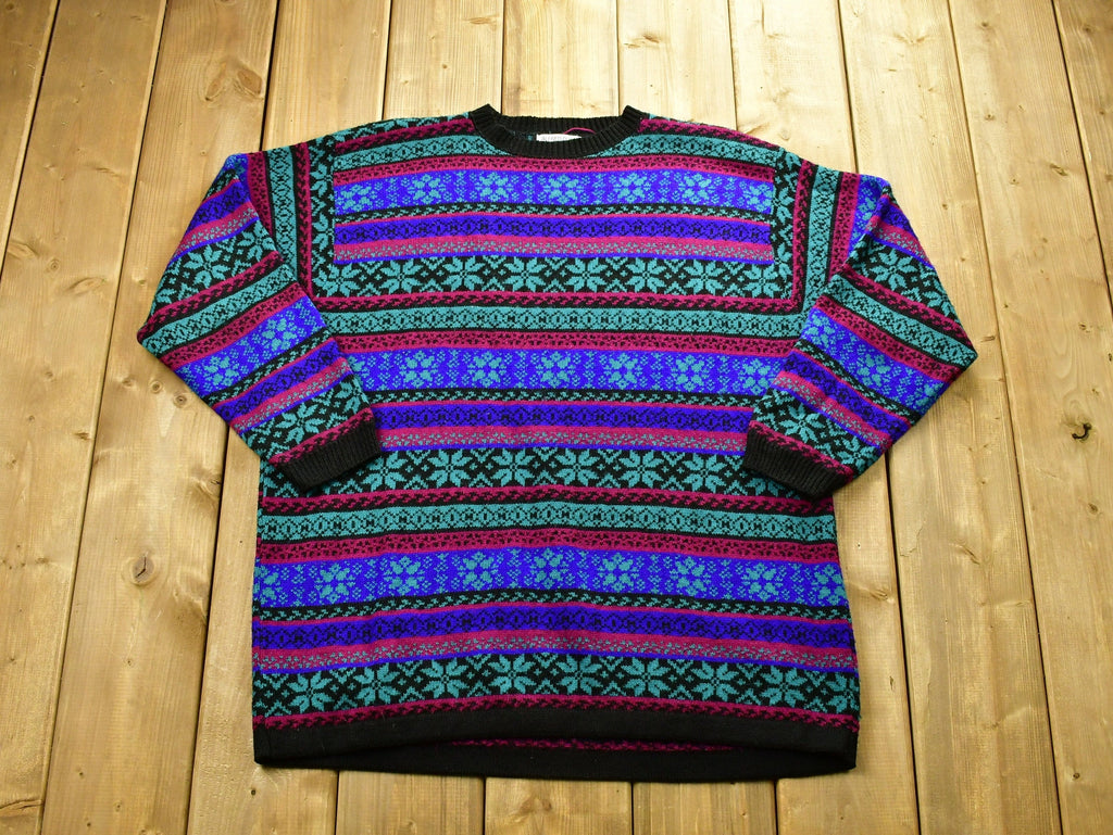 Vintage 1990's Alfred Dunner Abstarct Knitted Sweater