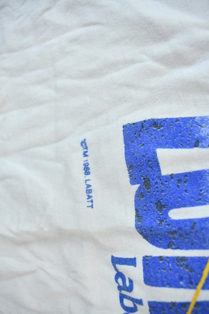 Vintage 1988 Enter The Blue Zone Labatt's Single Stitch Graphic T Shirt