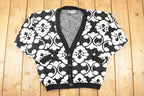 Vintage 1990s Eclat Abstract Knit Cardigan Sweater Women's XL