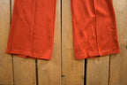 Vintage 1970s Red Flared Cotton Pants Size 32x30