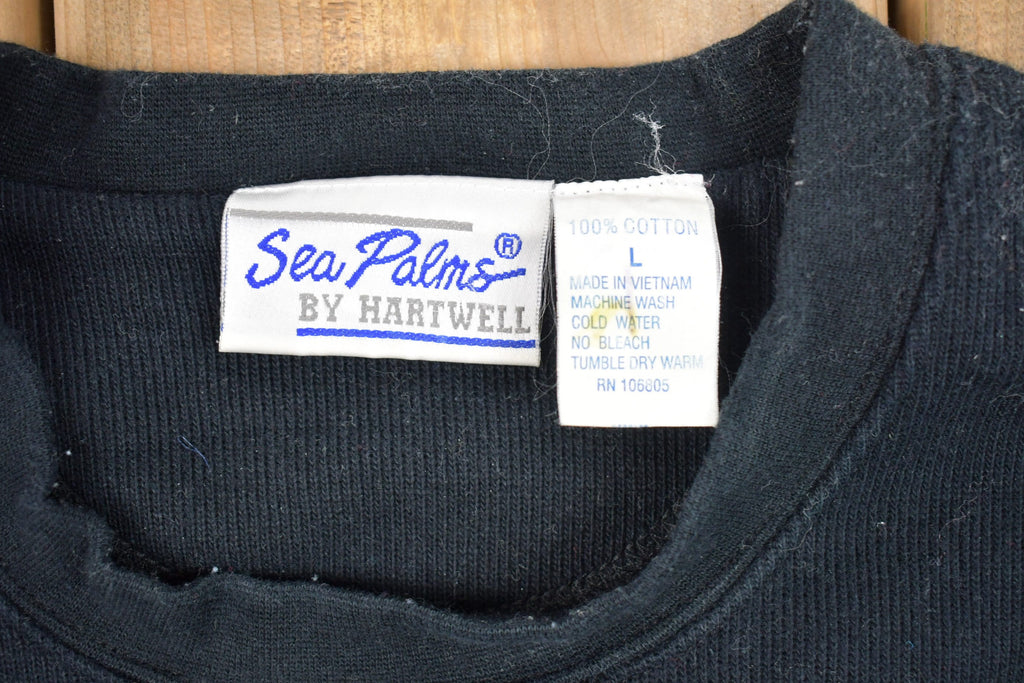 Vintage 1990s Sea Palms Cooperstown Crewneck Sweatshirt