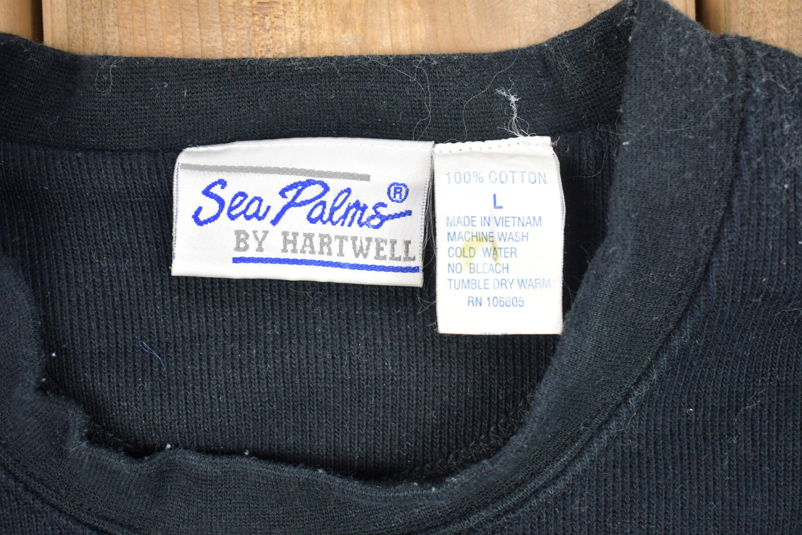 Vintage 1990s Sea Palms Cooperstown Crewneck Sweatshirt