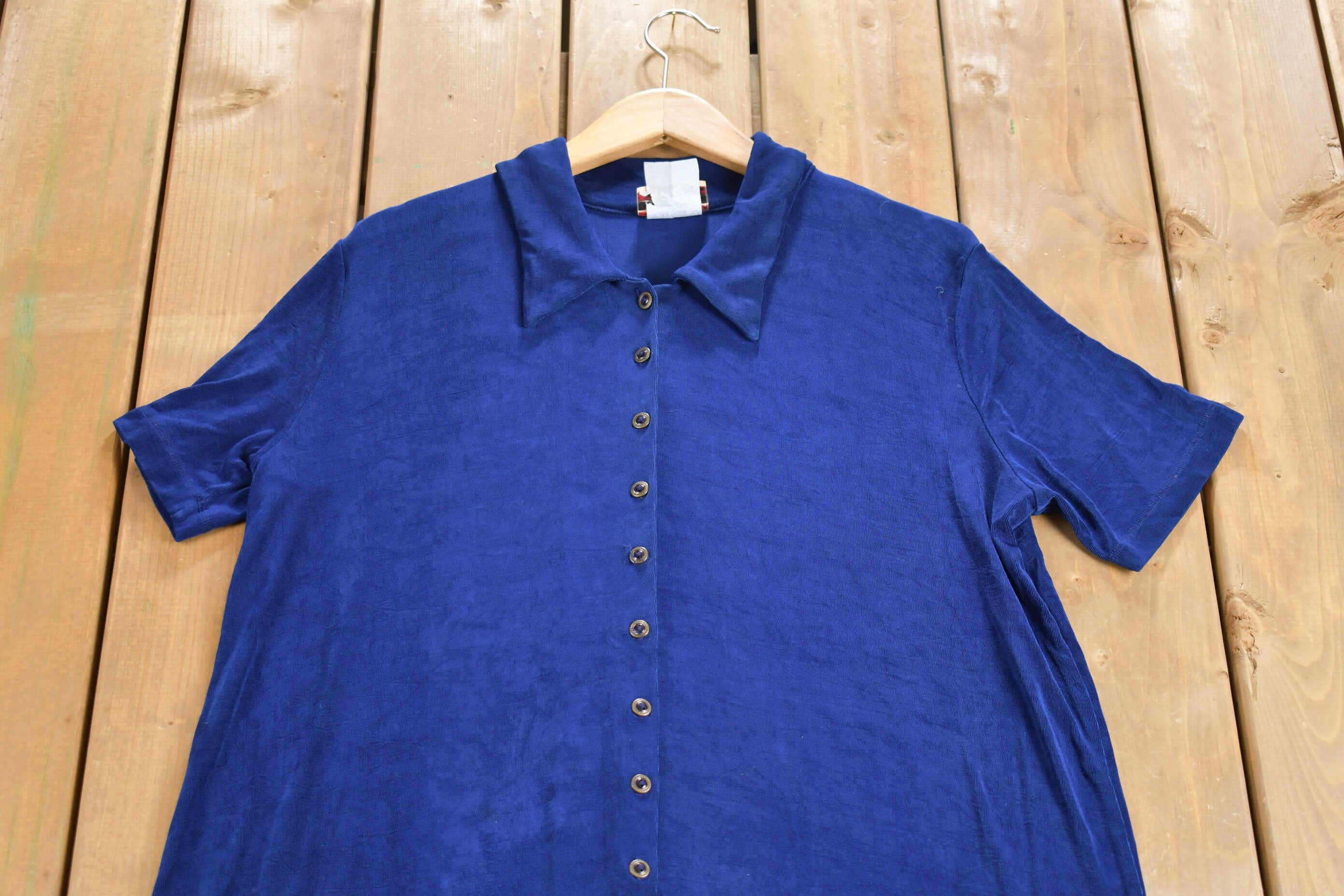 Vintage 1980s Kim & Co Button Down Shirt Dress