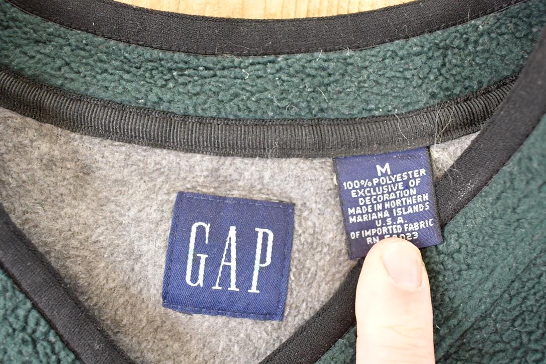 Vintage 1990s Gap Fleece Outdoorsman Sweater Men's L
