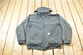 Vintage Y2K Carhartt Thermal Lined Heavy Weight Rain Defender Zip Up Hoodie