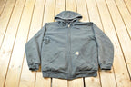 Vintage Y2K Carhartt Thermal Lined Heavy Weight Rain Defender Zip Up Hoodie