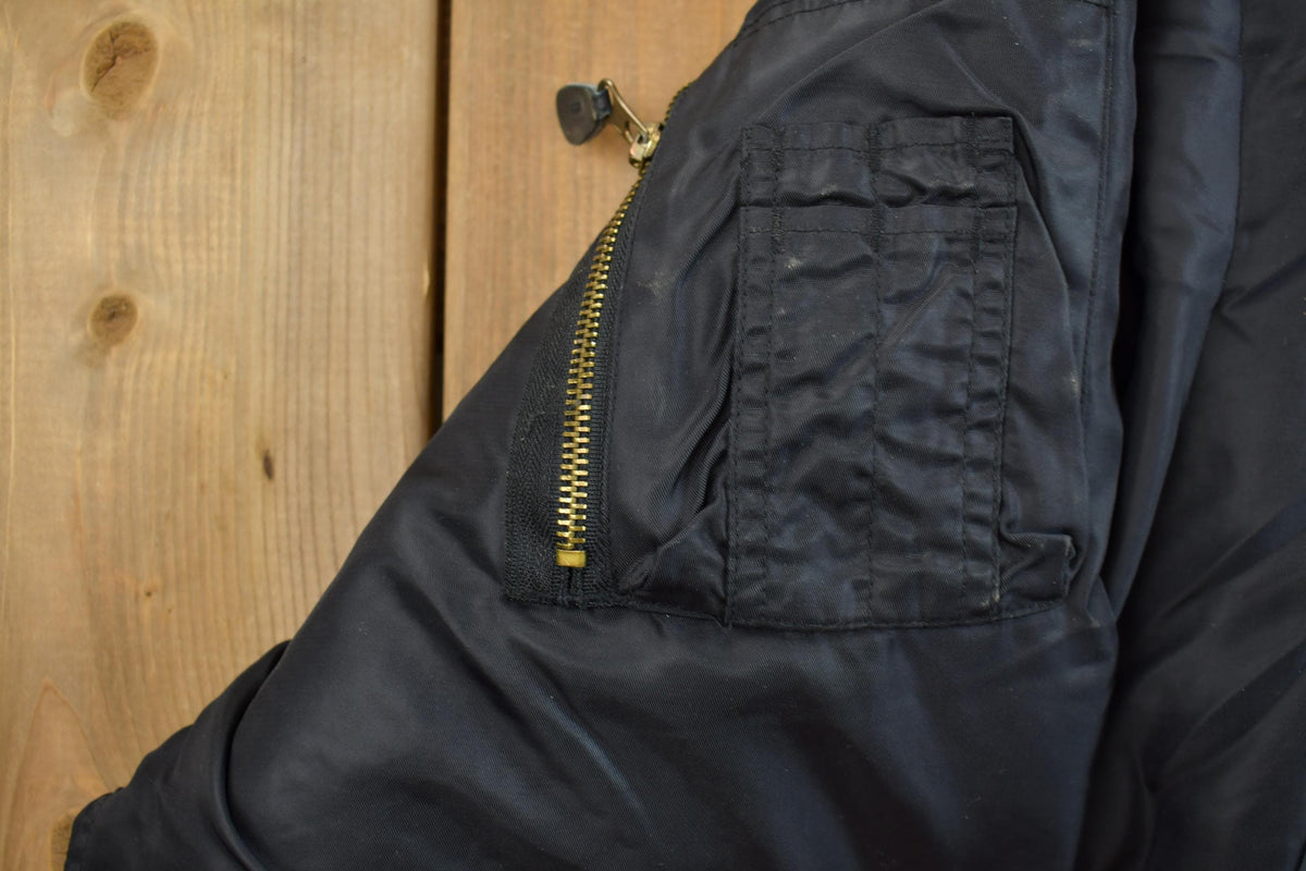 Vintage 1990s Reversible MA-1 Military Ultra Force Flyer's Bomber Jacket