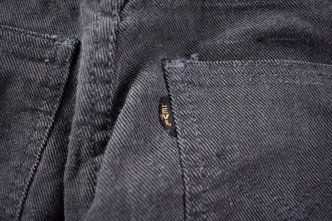 Vintage 1990s Big E Levi's Black Tab Jeans Size 26 x 26