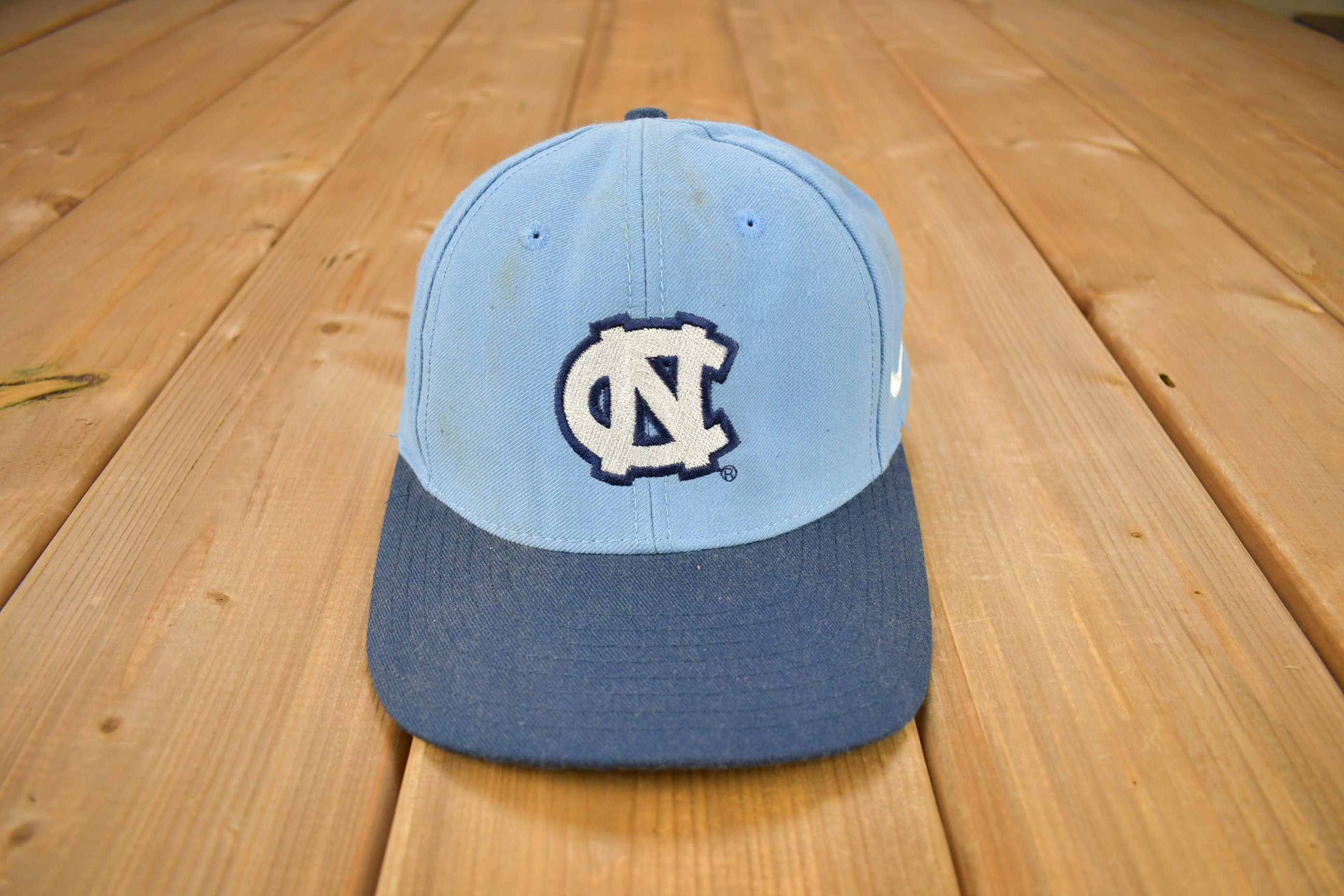 Vintage 1990s University Of North Carolina Tar Heels Collegiate Nike Strap Back Hat  OSFA  90s Snap Back  UNC